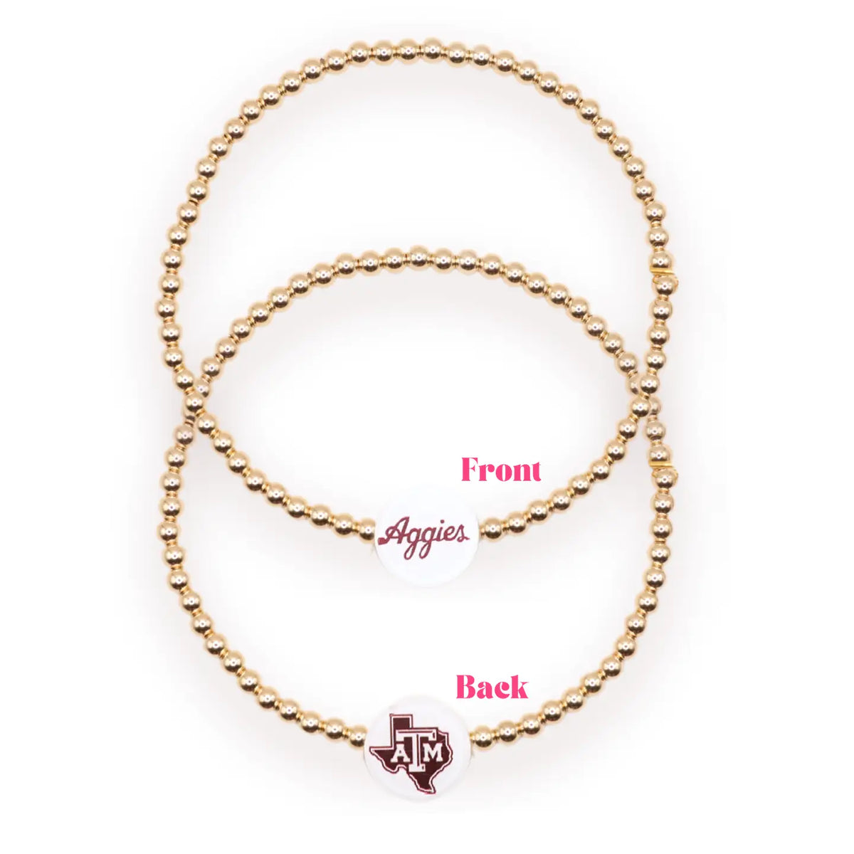 Beaded Blondes - Texas A&M Logo Flip Bracelet - KC Outfitter