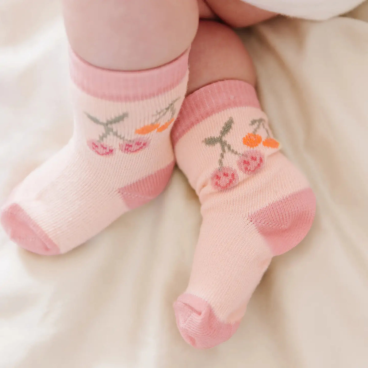 Baby Socks- Trio Cherry