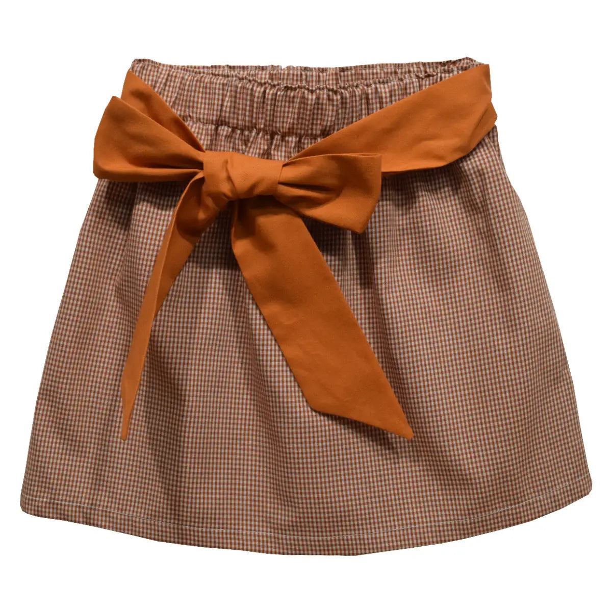 Texas Gingham Skirt with Sash-kids