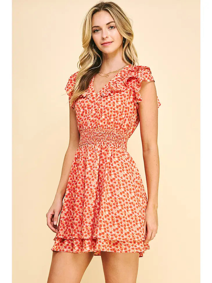 Kate V-Neck Floral Dress - KC Outfitter