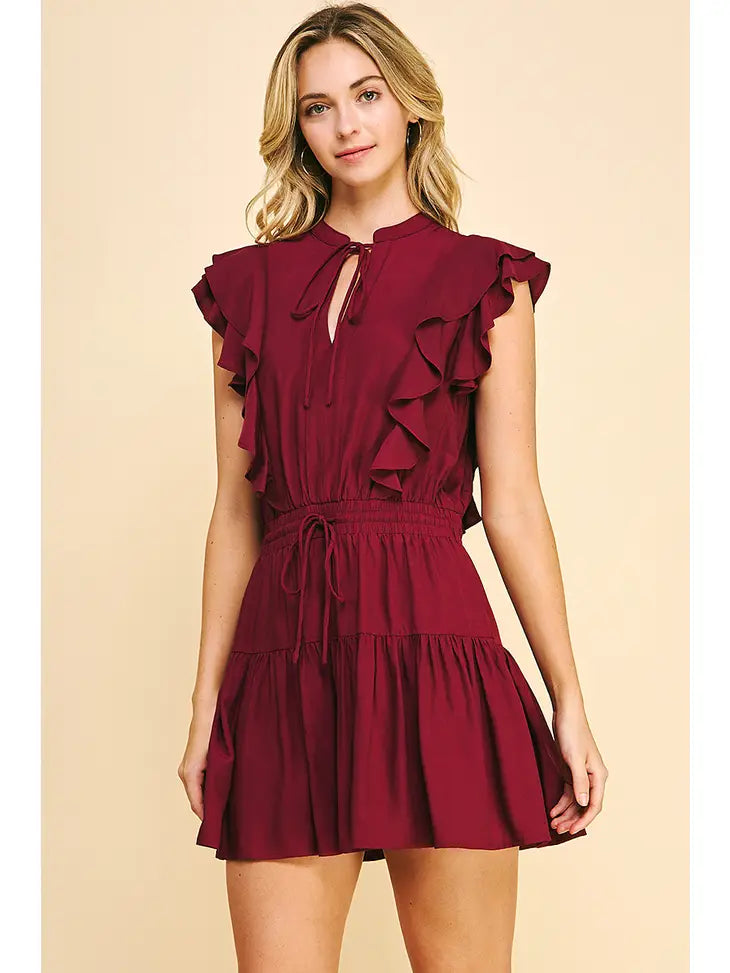 Scarlet Maroon Dress - KC Outfitter
