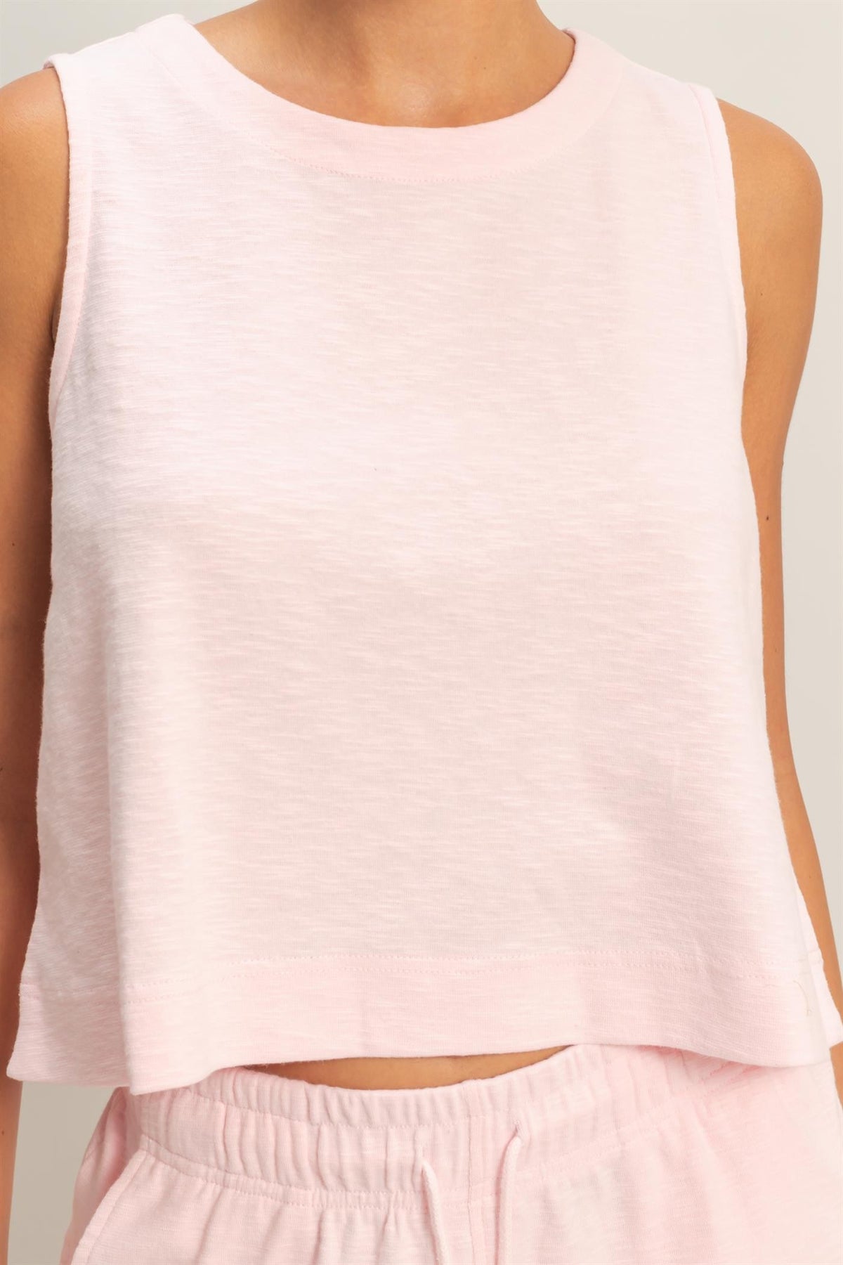 Hagan light pink Tank Top - KC Outfitter