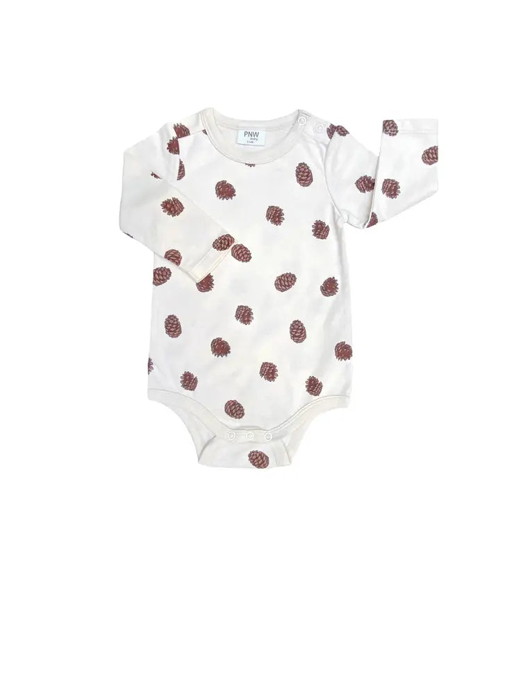 Pinecone Longsleeve Onesie - KC Outfitter