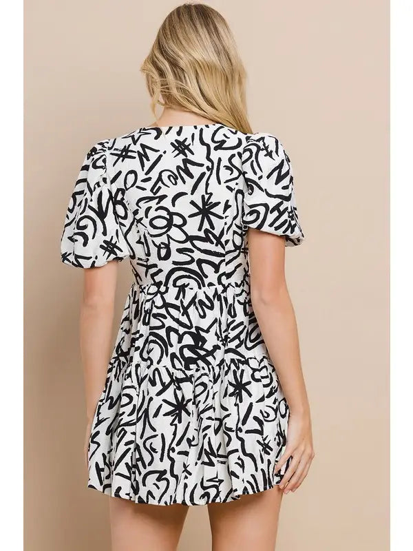 Amy Mini Abstract Dress - KC Outfitter