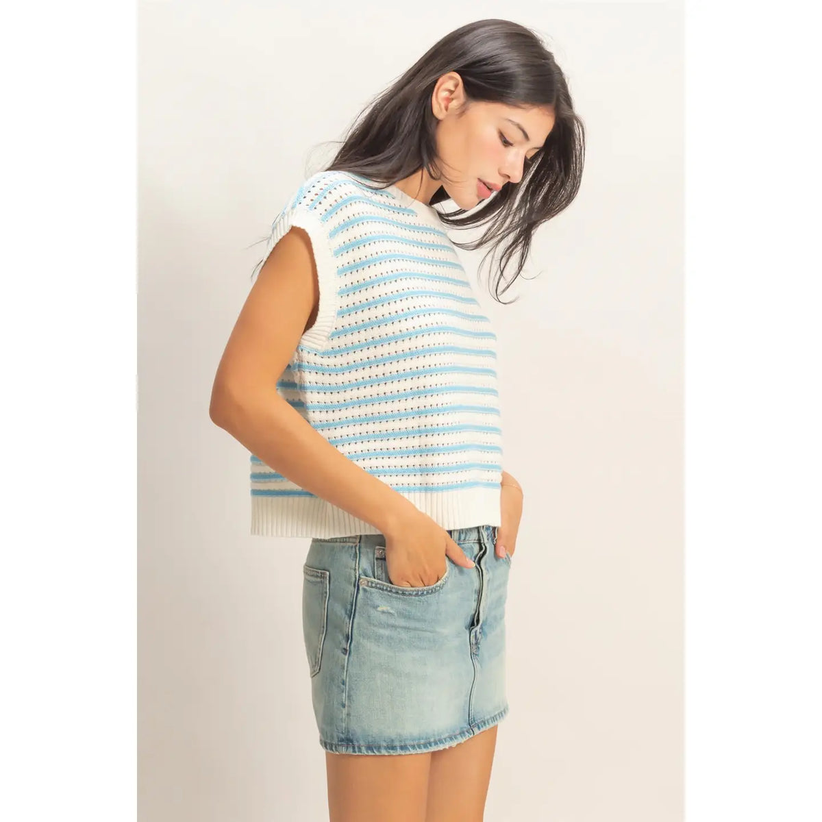 Open Weave Sweater Top - KC Outfitter