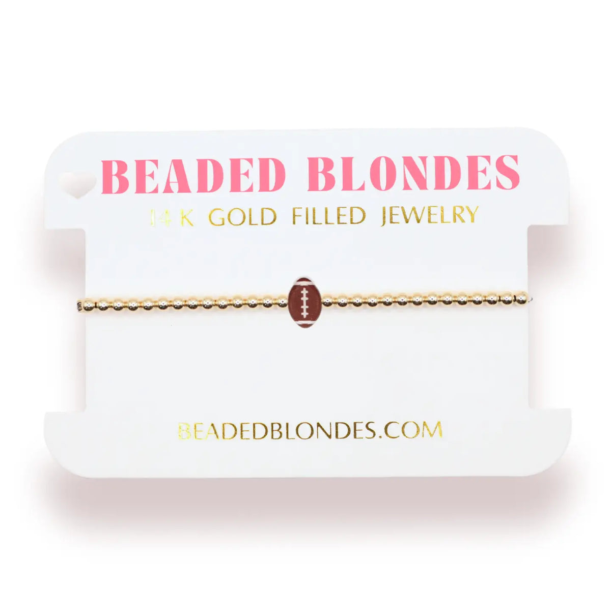 Beaded Blondes - Football Bracelet - KC Outfitter