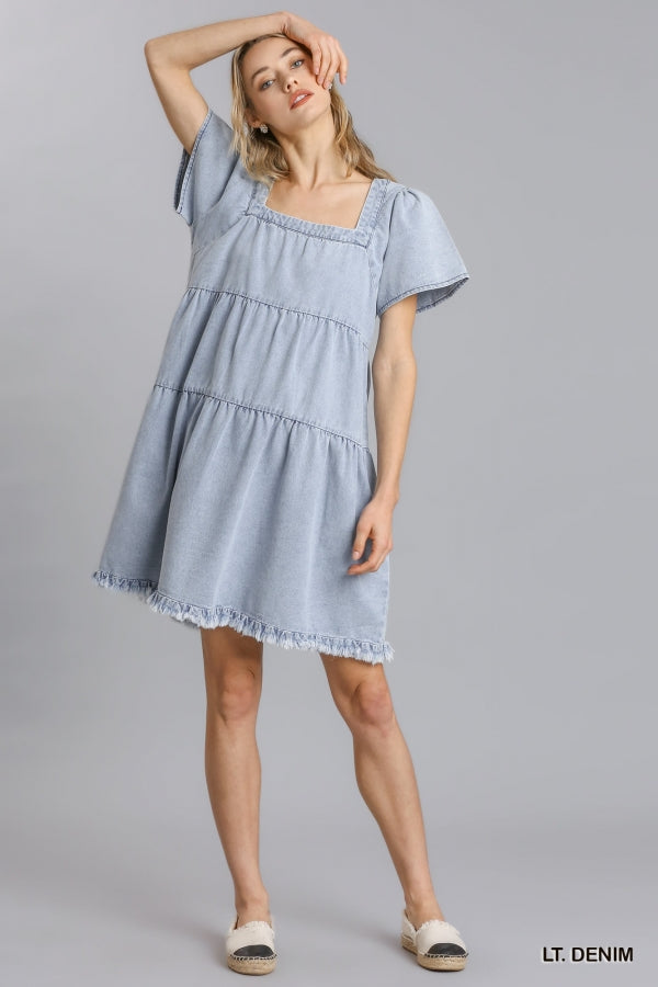 Ella Denim Dress - KC Outfitter