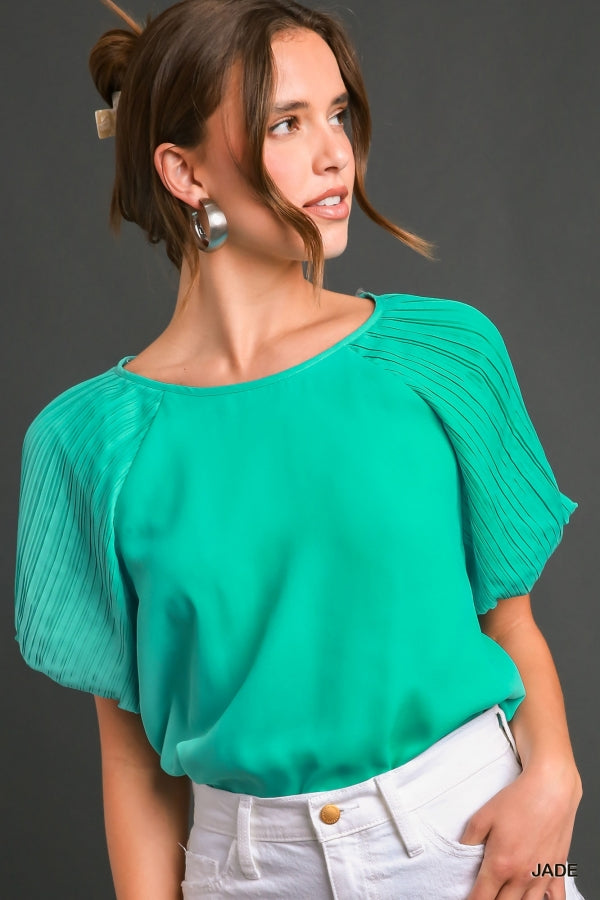 Ronda Puff Sleeve Blouse - KC Outfitter