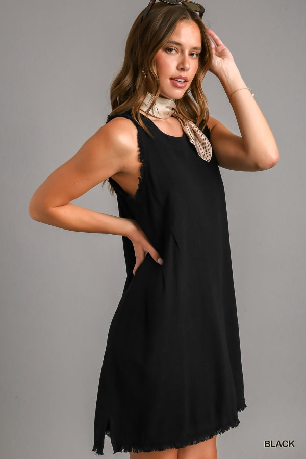 Lula Linen Blended Sleeveless Dress - KC Outfitter