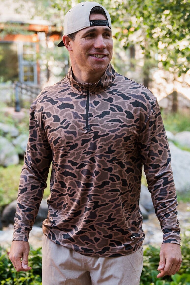 Burlebo - Performance Quarter Zip - Gauge Camo