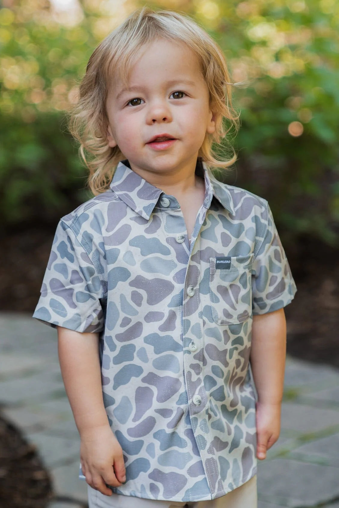 Burlebo - Youth Performance Button Up Classic Camo