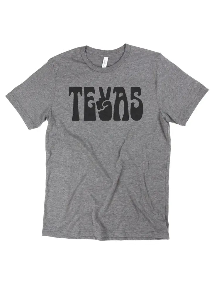 Peace Texas Tee-gray