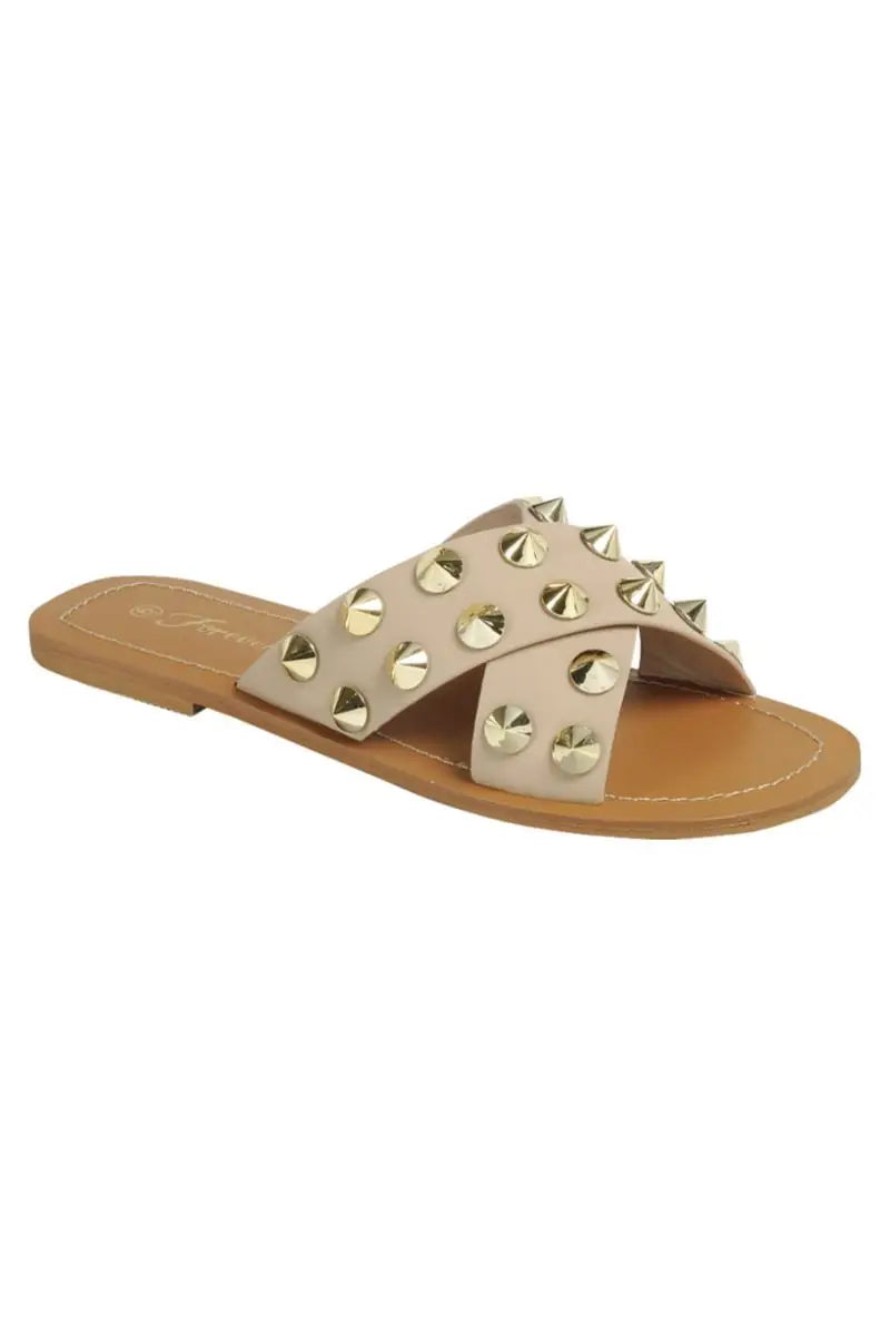 Studded Flat Sandals