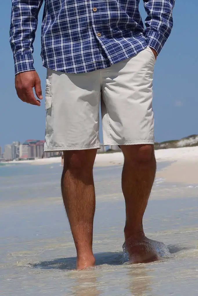 Mojo Stretch Fit Shorts - Dune - KC Outfitter