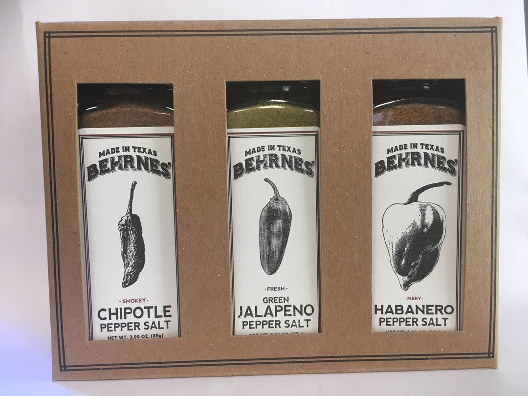 Behrnes Pepper Salts - Habanero Gift Set - Pack of 3