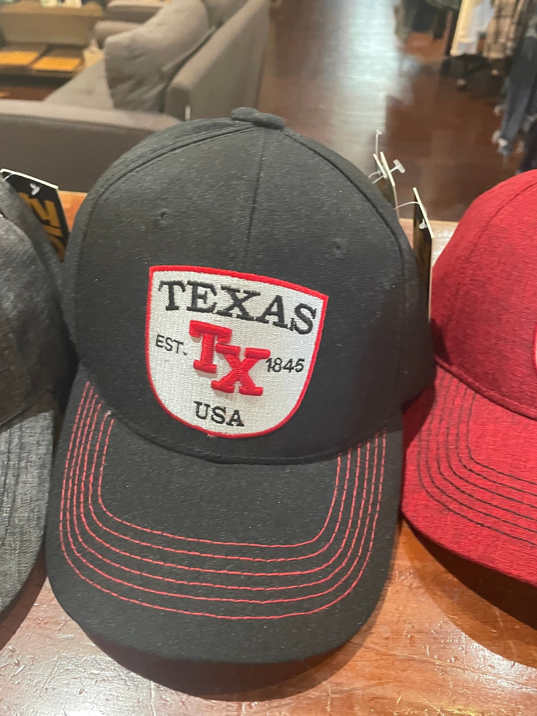 STONEWASHED TEXAS ESTABLISHED HAT-BLACK - KC Outfitter
