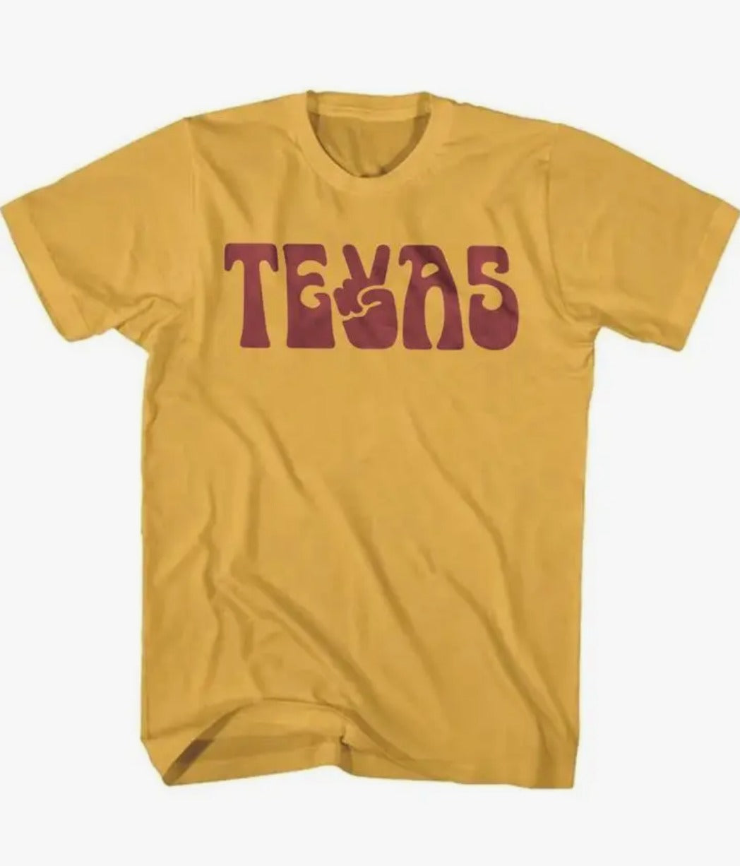 Peace Texas Tee-Mustard - KC Outfitter