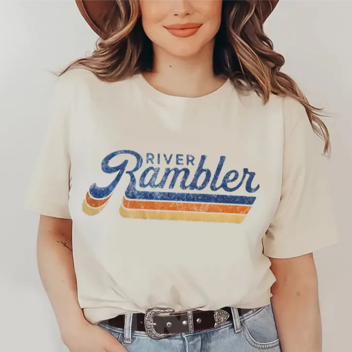 River Rambler Tee-White - KC Outfitter