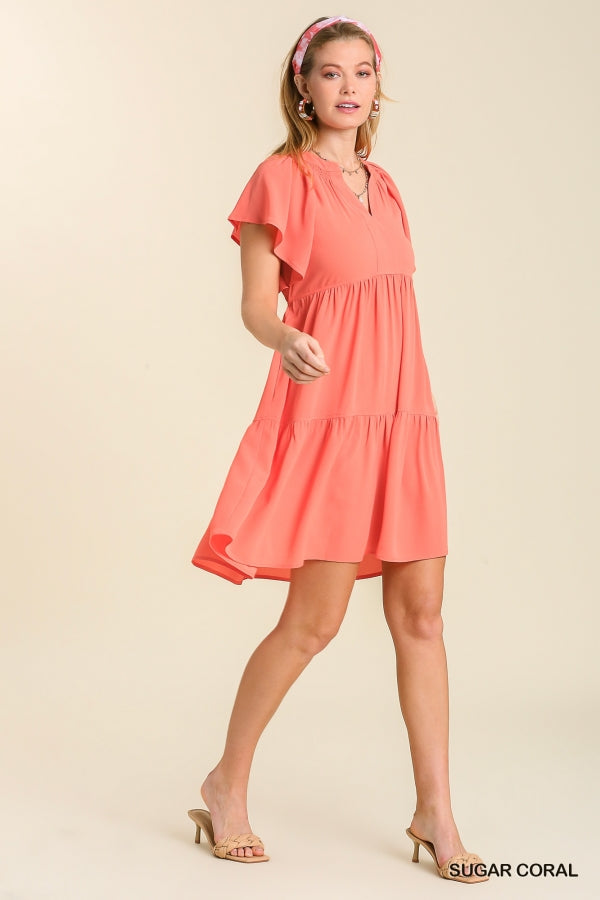Aliexpress.com : Buy MONOKILI Coral Peach Colored Deep V neck Elegant  Formal Bridesmai… | Coral bridesmaid dresses, Evening gown dresses, Formal  bridesmaids dresses